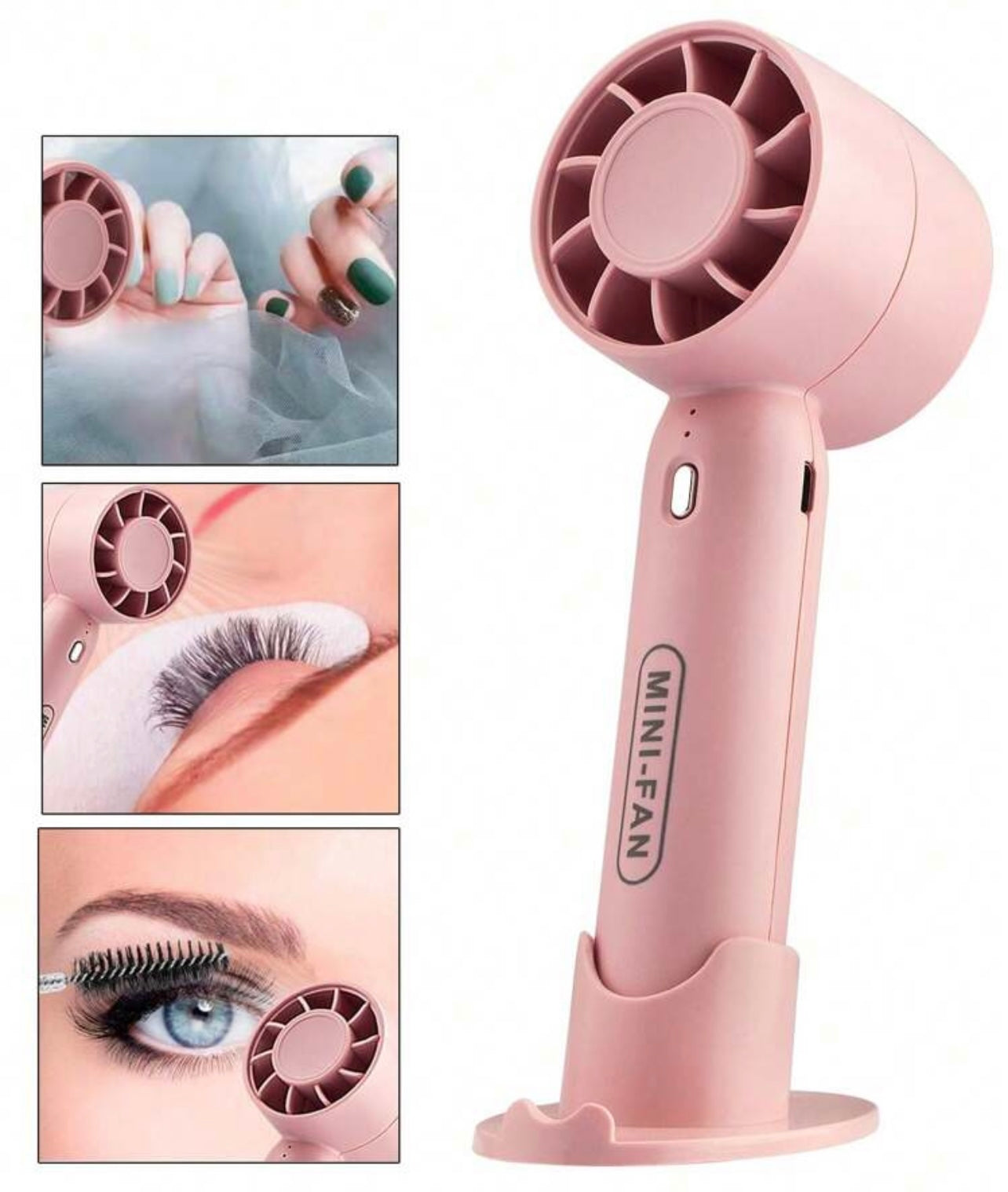 Portable Usb rechargeable mini fan for lashes