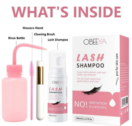 Gentle lash extension cleaner