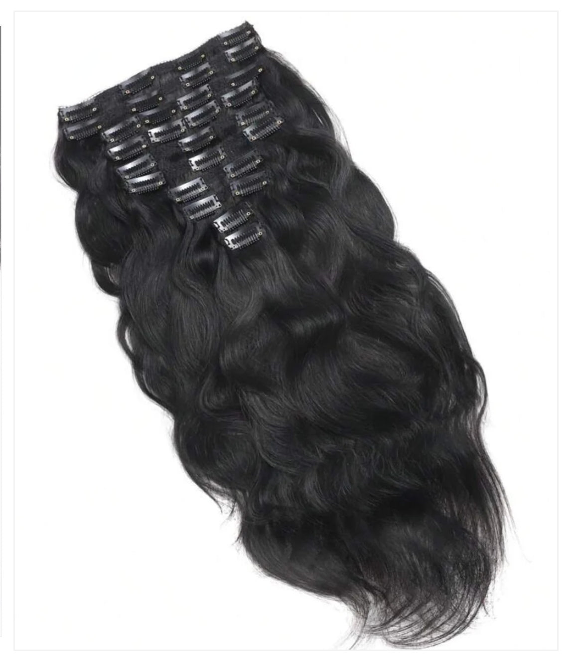 10pc Luxury Human Hair Clip in Extension