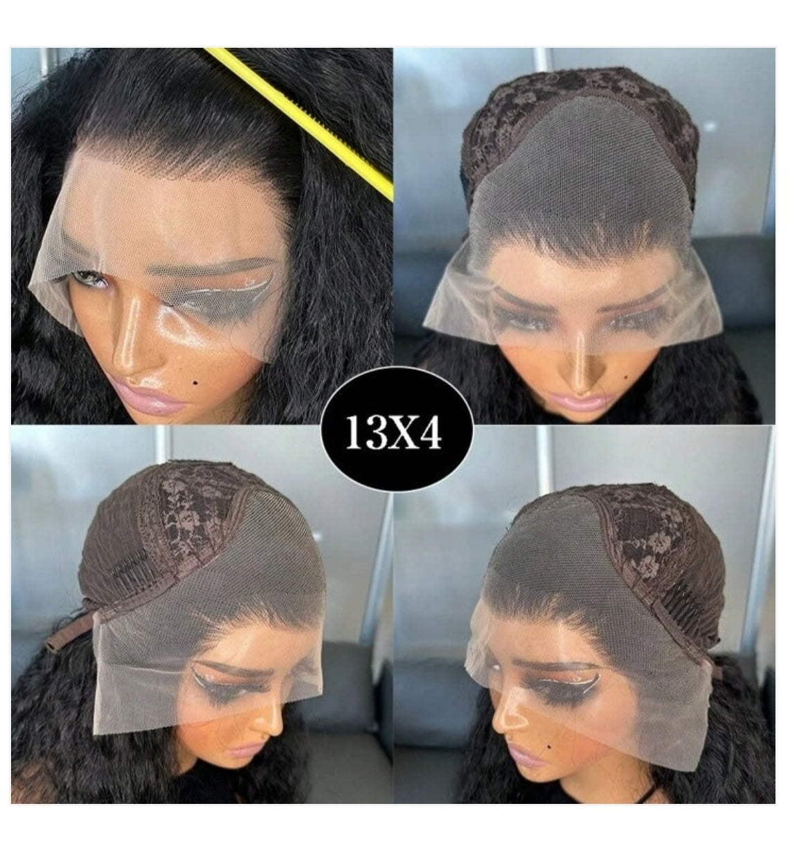Long Wavy Water Kanekalon Heat Resistant Wig - Human Blend