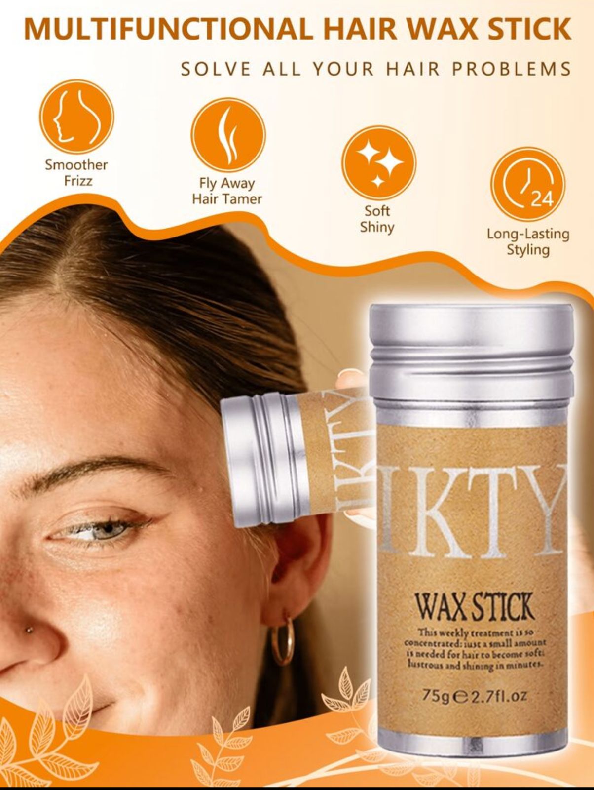 Multifunctional hair wax stick