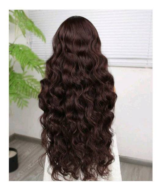 Heat Resistant Front Lace Wig - Human blend