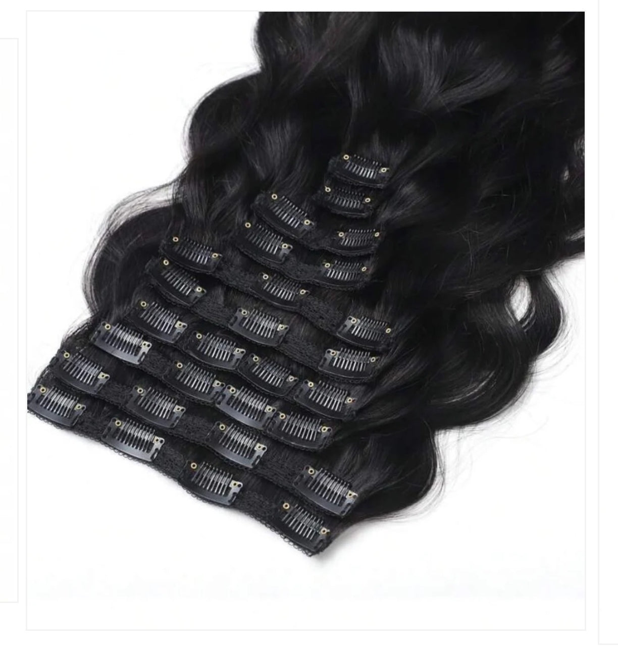 10pc Luxury Human Hair Clip in Extension