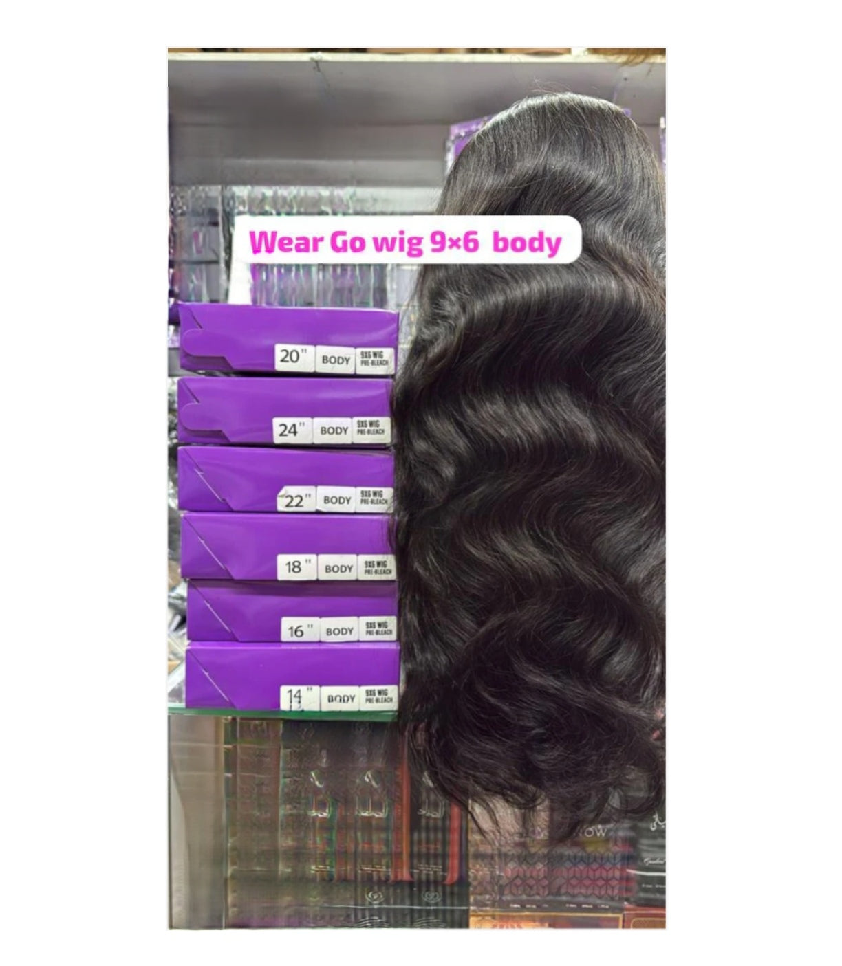 Wear and go body wave 9x6 human hair