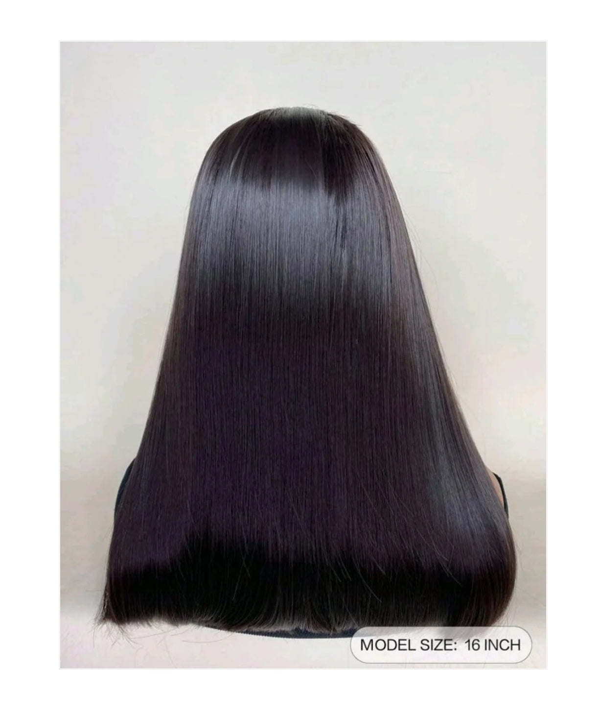 Long bob straight headband human blend