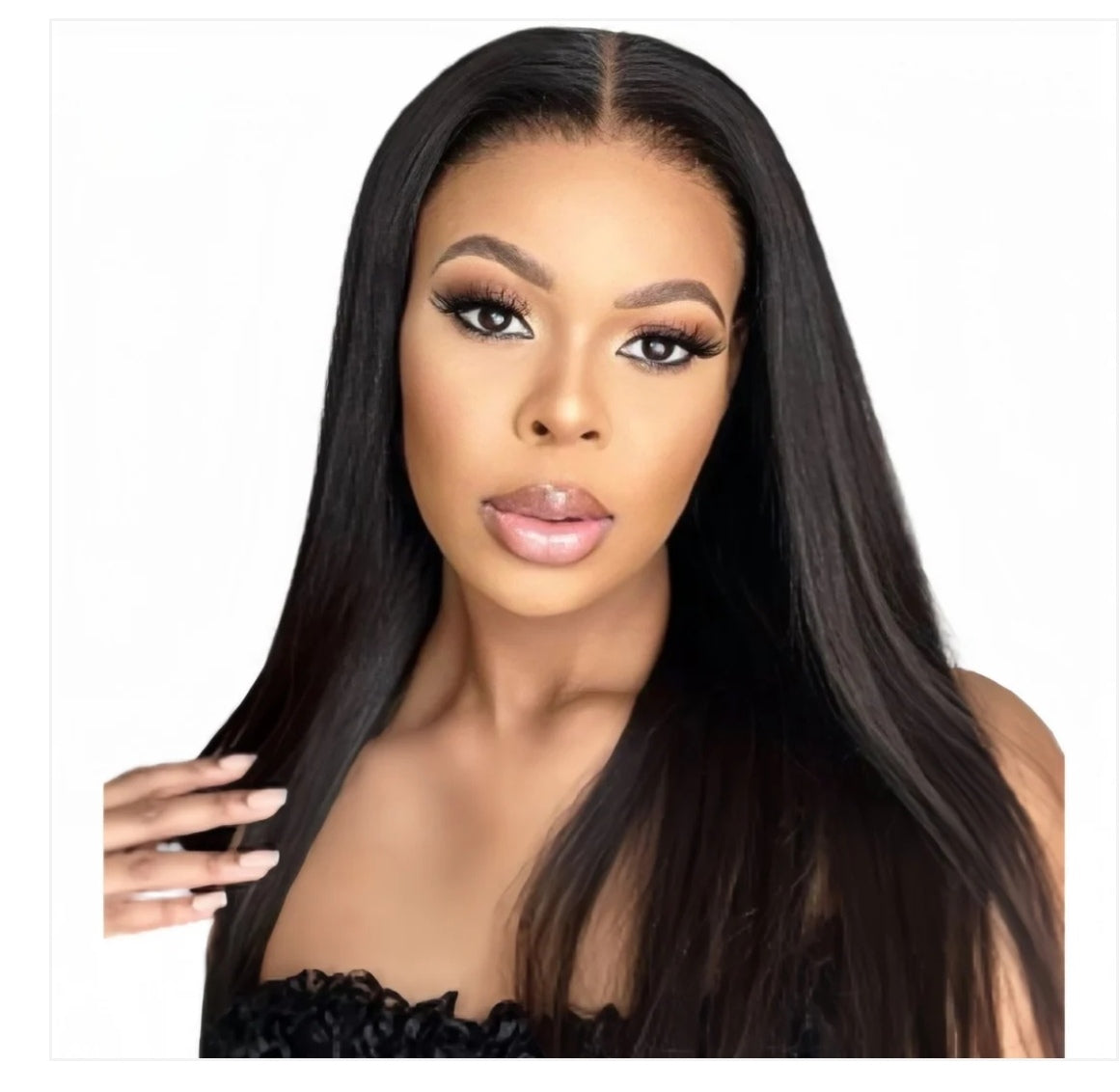 16" Brazilian Hair Full Frontal Wig.