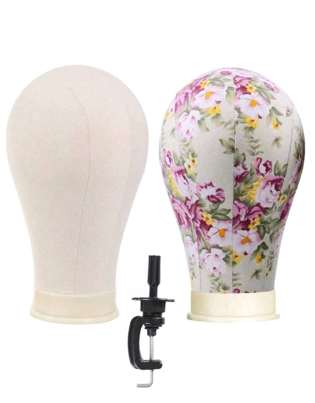 Wig head with a wig stand