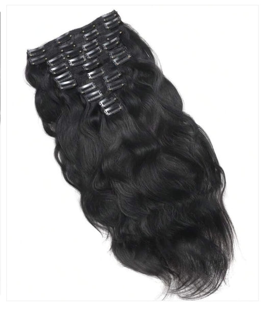 10pc Luxury Human Hair Clip in Extension