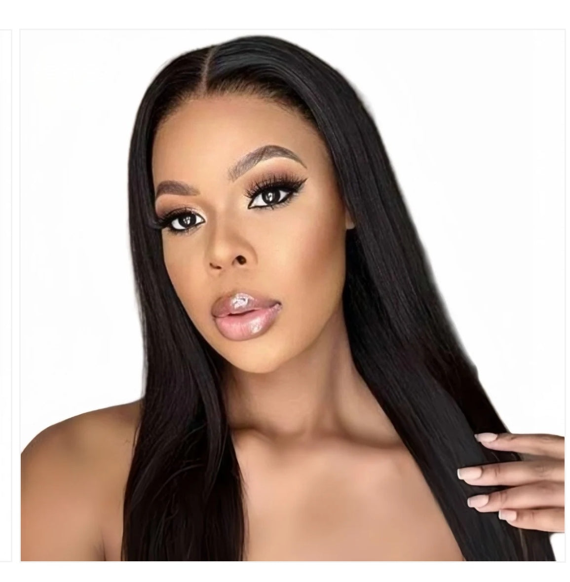 16" Brazilian Hair Full Frontal Wig.